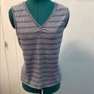 Calvin Klein Jeans Striped V-Neck Tank Top